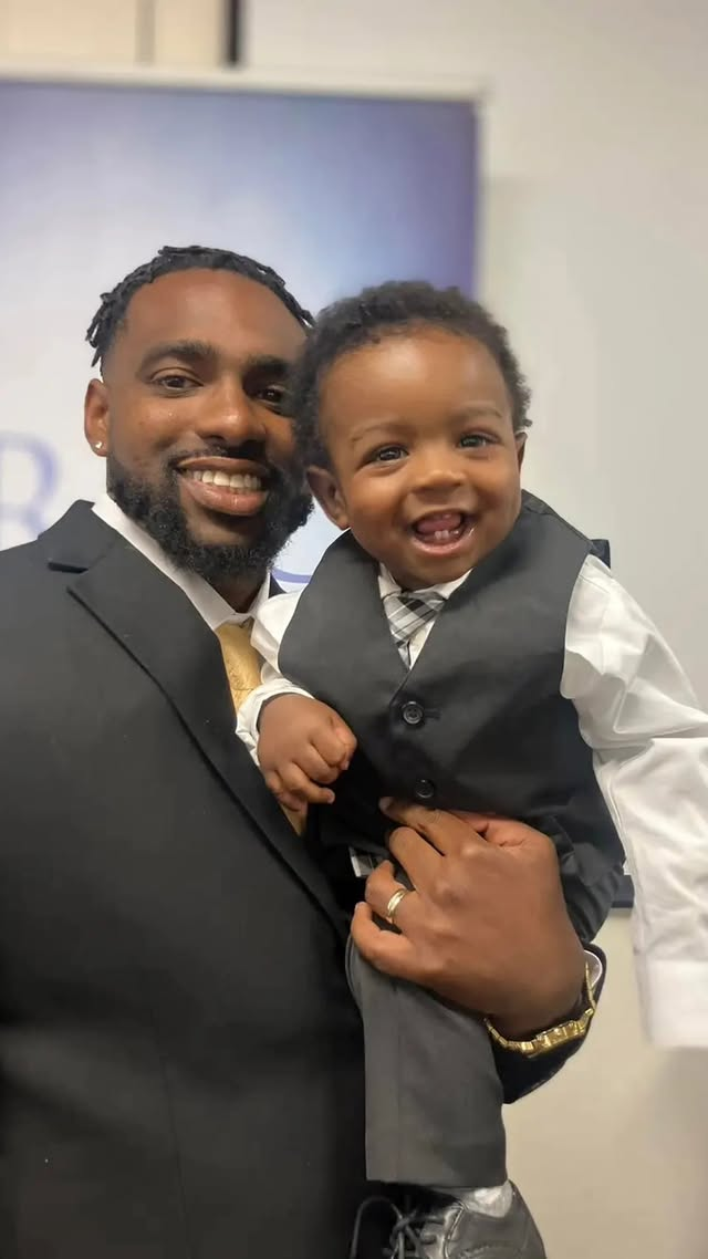 RichKelz the Barber with his son — a portrait.